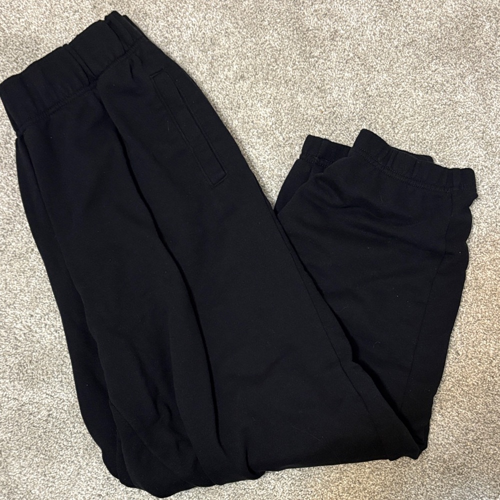 aerie Black Fleece Jogger Pants